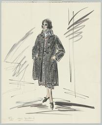 For Miss Dietrich (Materialtitel), Kostümentwurf, 1957 (circa)