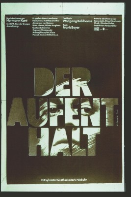 Szenenphoto: Der Aufenthalt, Deutsche Demokratische Republik (DDR) 1982. DER AUFENTHALT
Plakat © DEFA-Stiftung