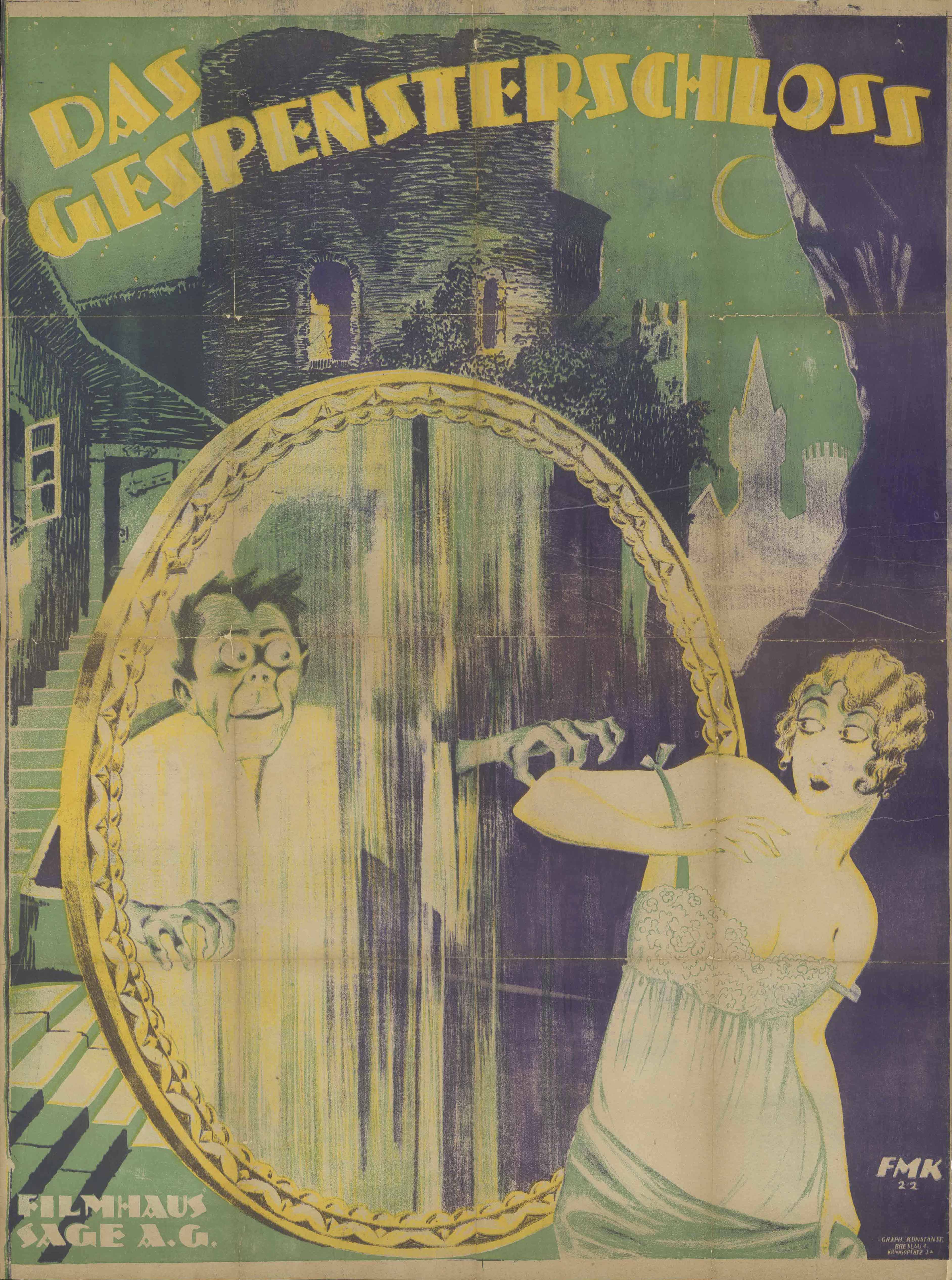 Film poster for Das Gespensterschloss, Germany 1921/1922