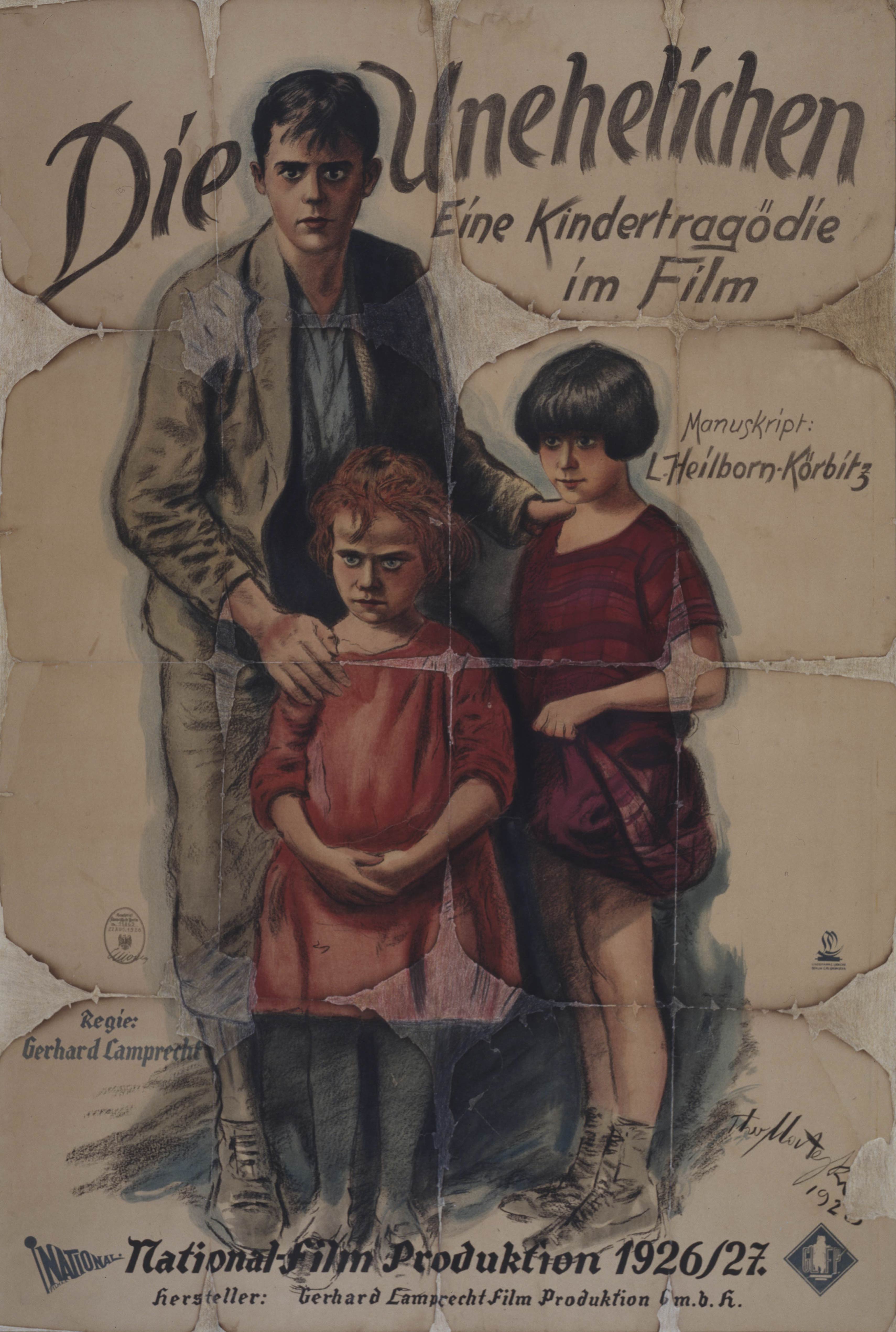Film poster for Die Unehelichen, Germany 1926