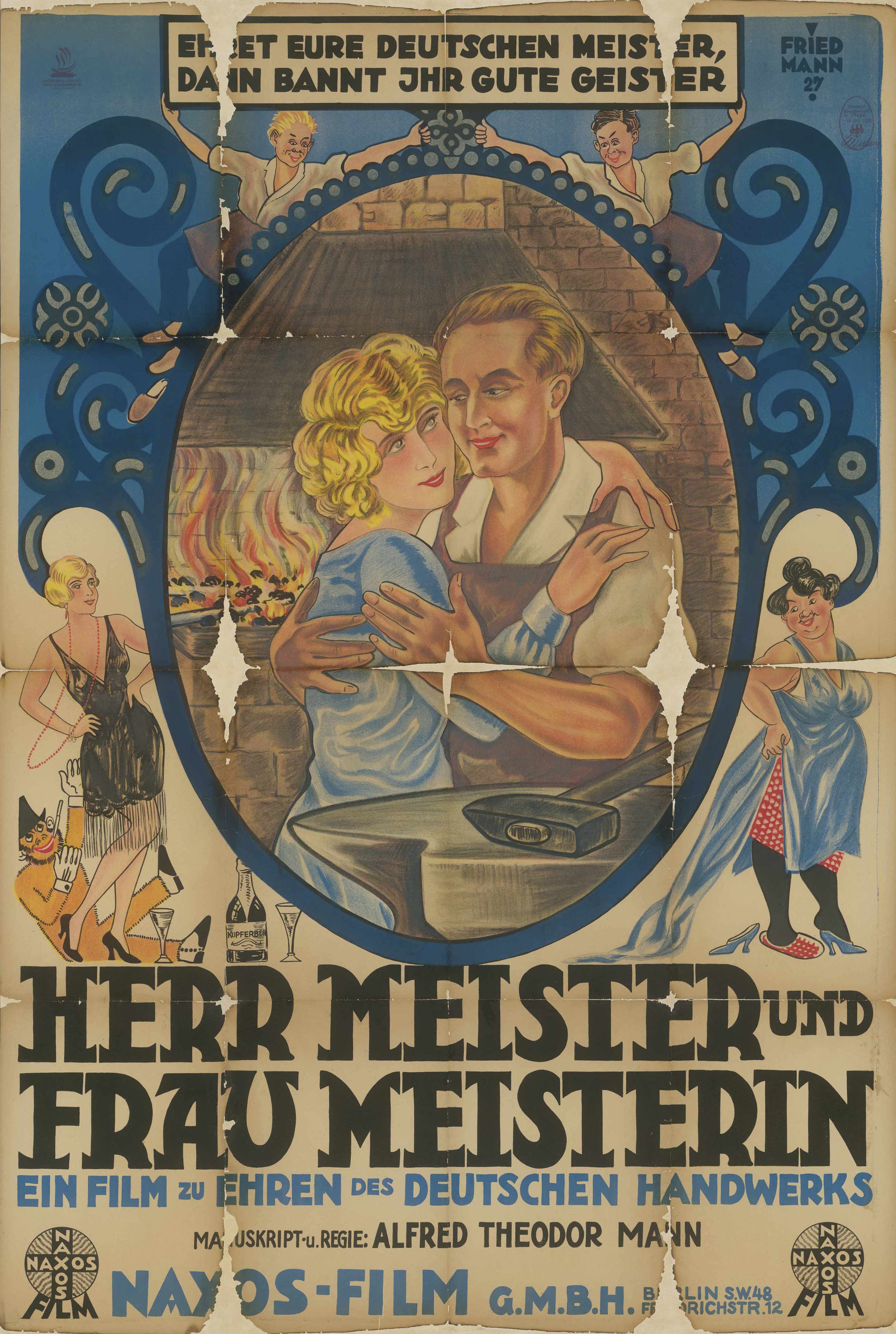 Filmplakat für Herr Meister und Frau Meisterin, Deutschland 1928