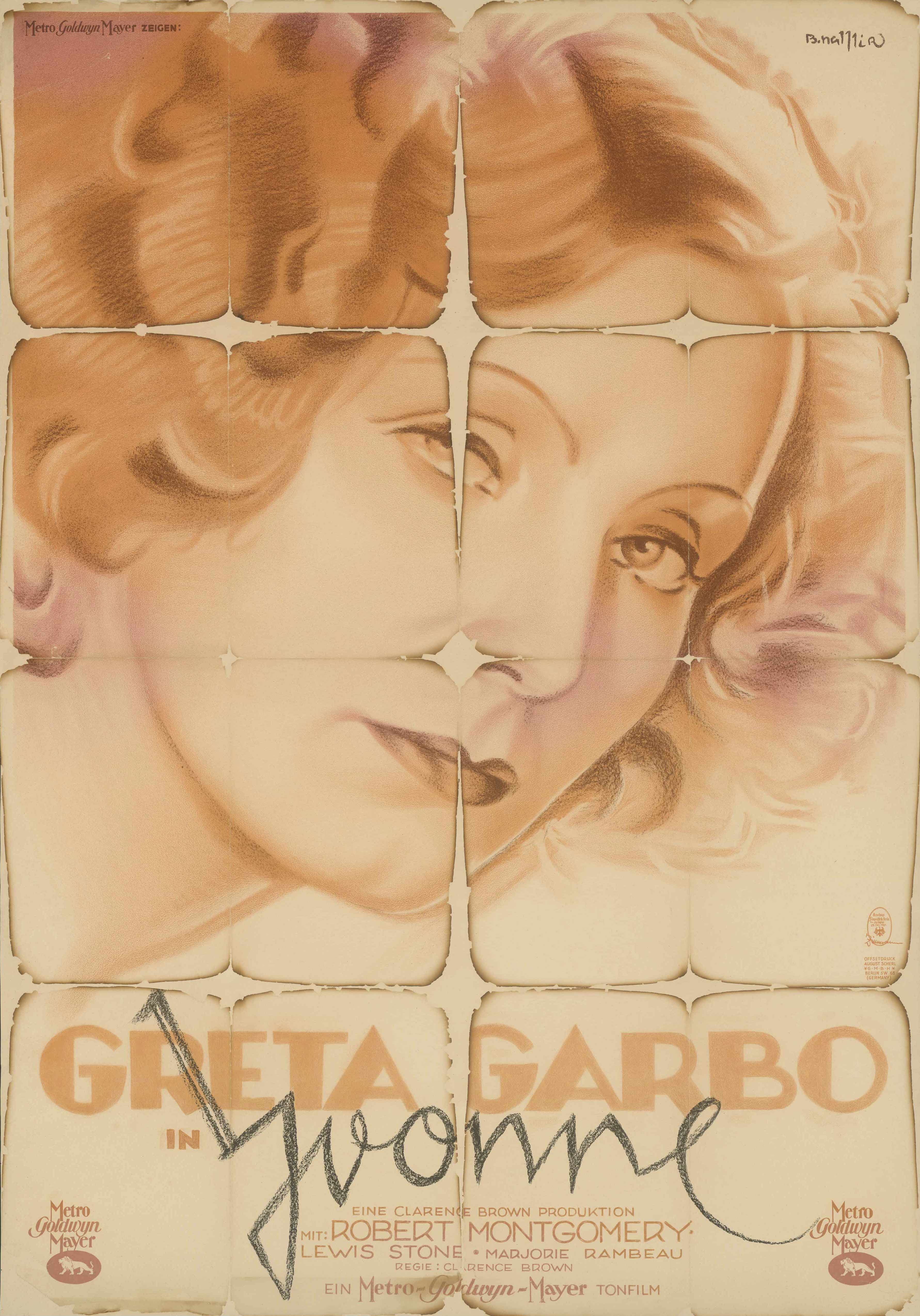Film poster for Inspiration, USA 1931