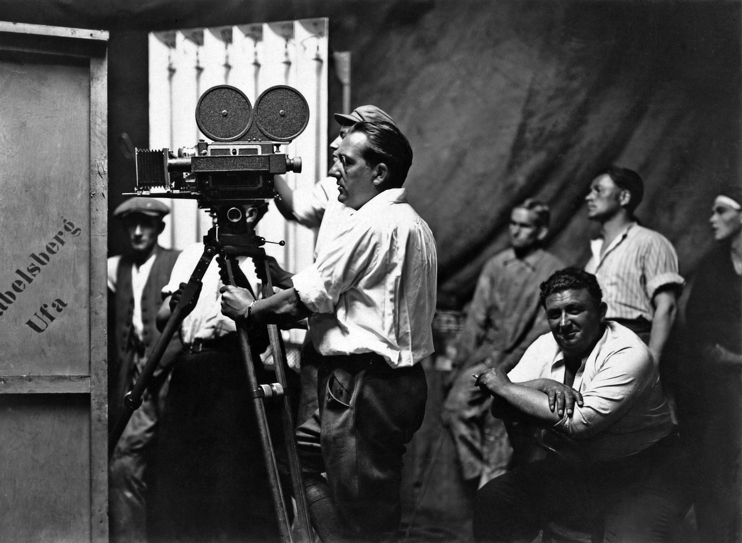 Behind the scenes of the film Metropolis (Germany 1927, directed by Fritz Lang)