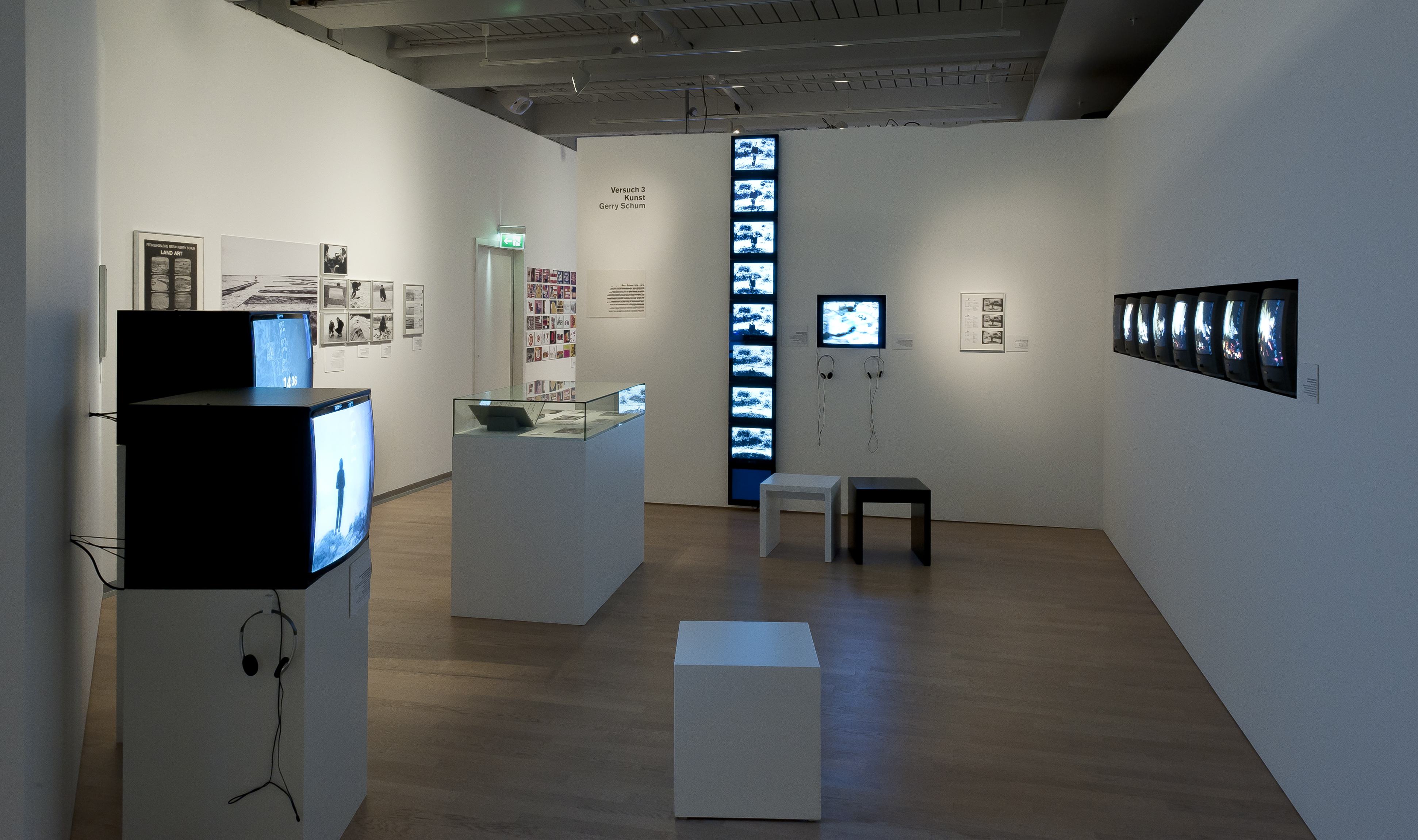 View of the exhibition „Experimental Television of the 1960s and ’70s", Deutsche Kinemathek, Berlin