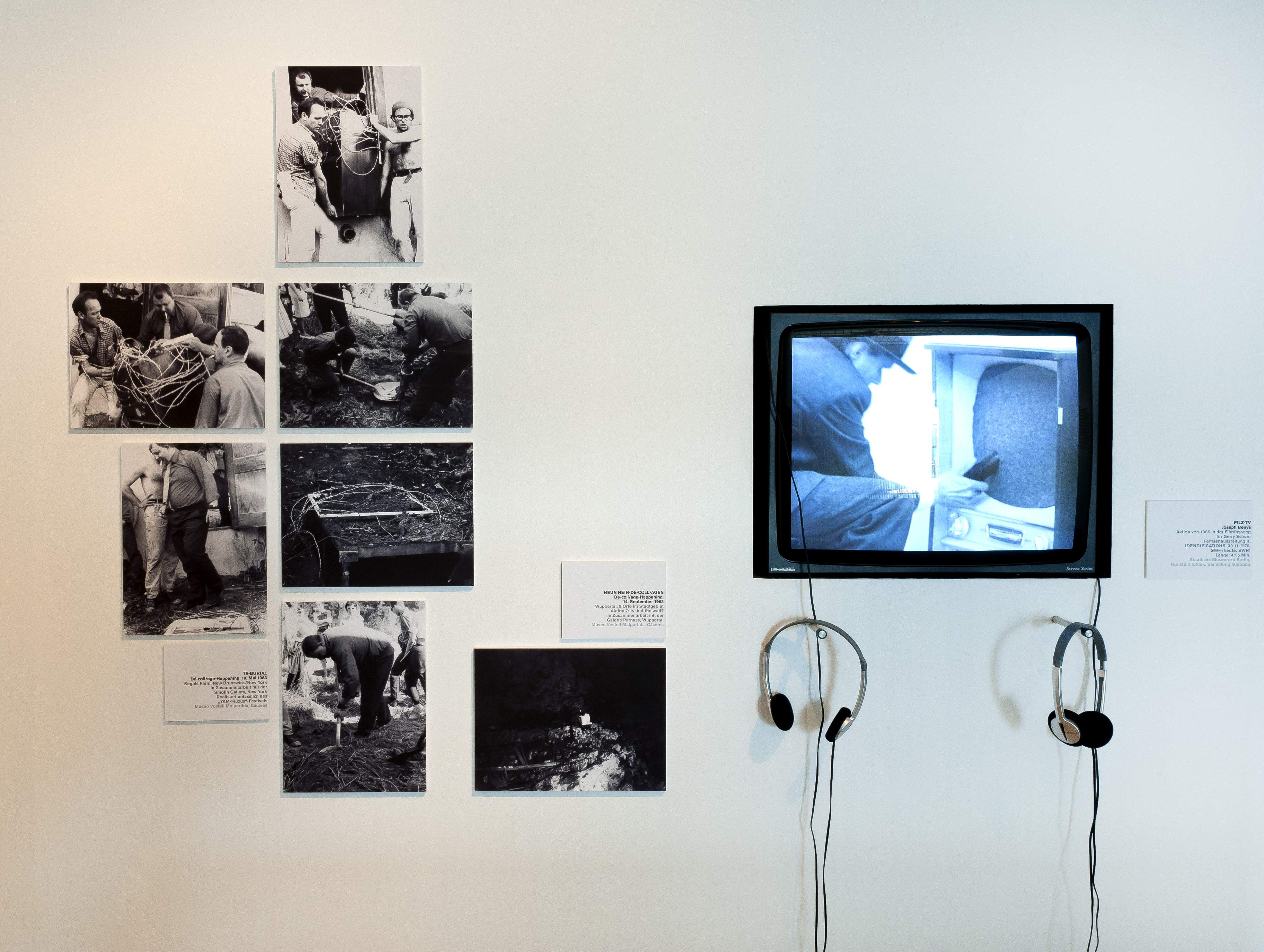 Raumansicht der Ausstellung „Experimentelles Fernsehen der 1960er und '70er Jahre", Deutsche Kinemathek, Berlin