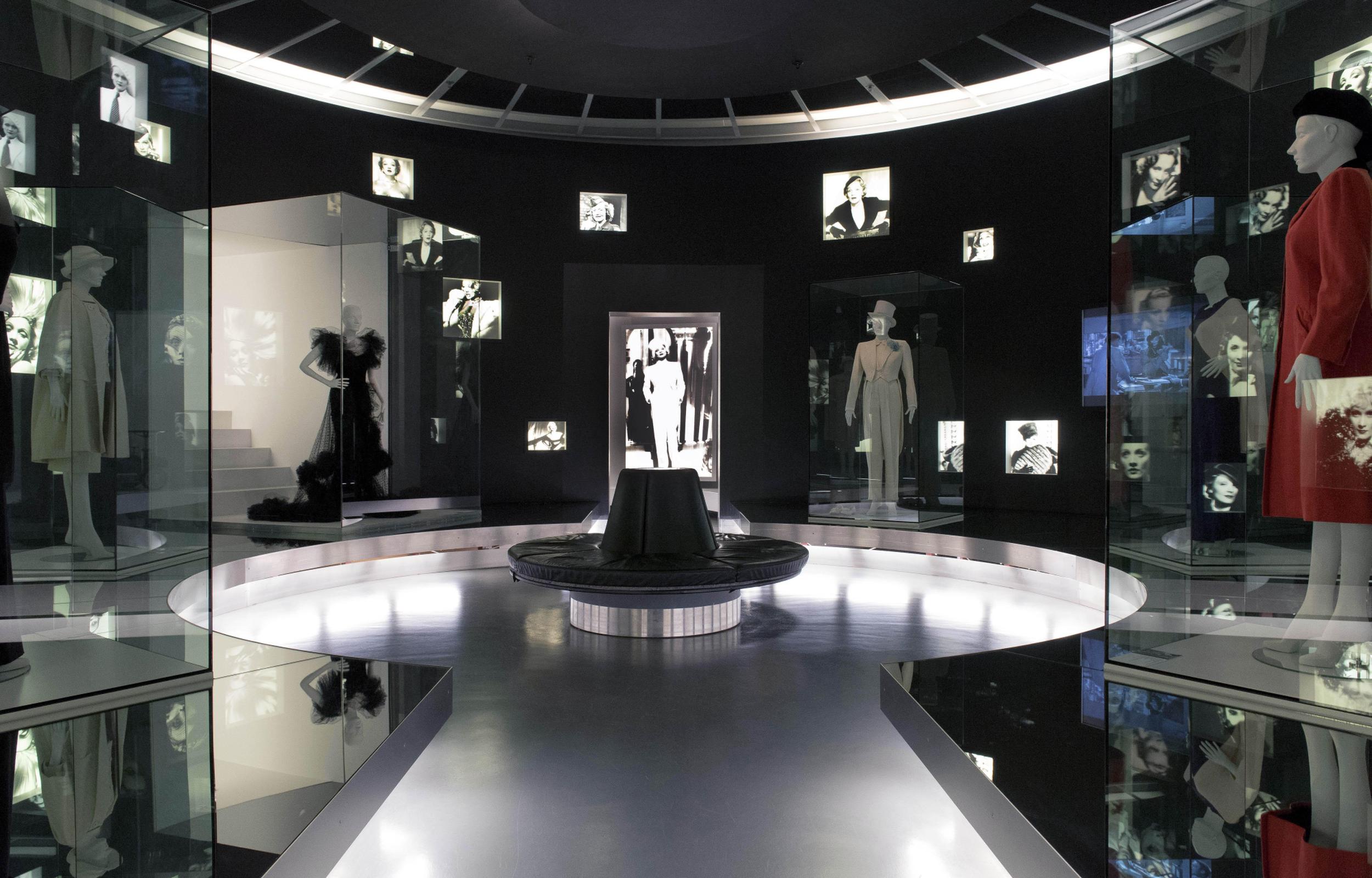 Marlene-Dietrich-Raum in der ständigen Ausstellung der Deutschen Kinemathek