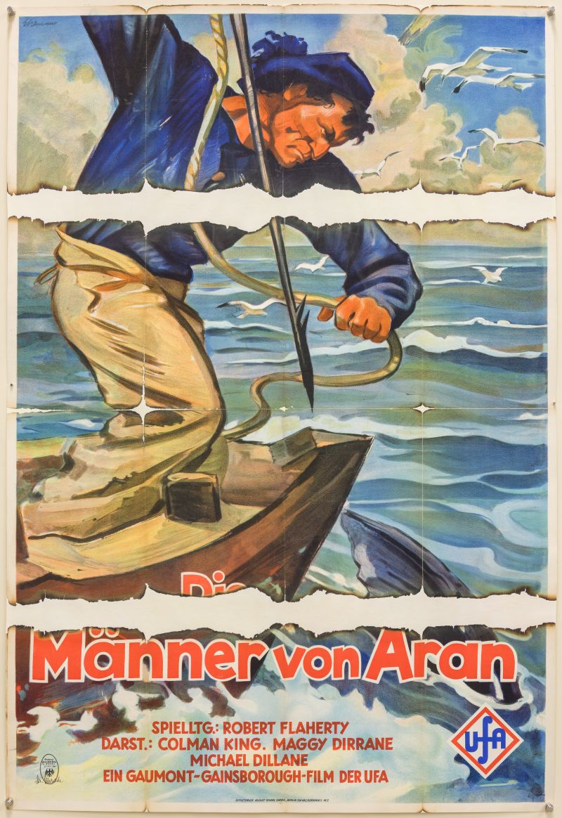Plakat zu Die Männer von Aran (D 1934, Regie: Robert J. Flaherty)