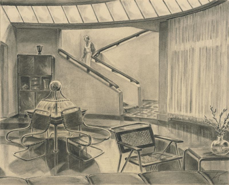 Set design by Erich Kettelhut, Quick (Germany 1932, director: Robert Siodmak), source: Deutsche Kinemathek – Erich Kettelhut Archiv
