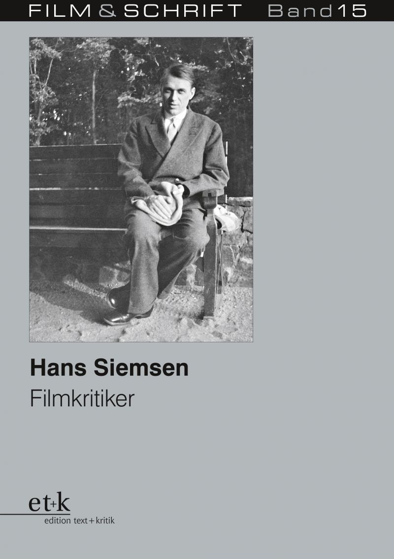 Cover des Buches "Hans Siemsen. Kritiker und Essayist", herausgegeben von Rolf Aurich und Wolfgang Jacobsen