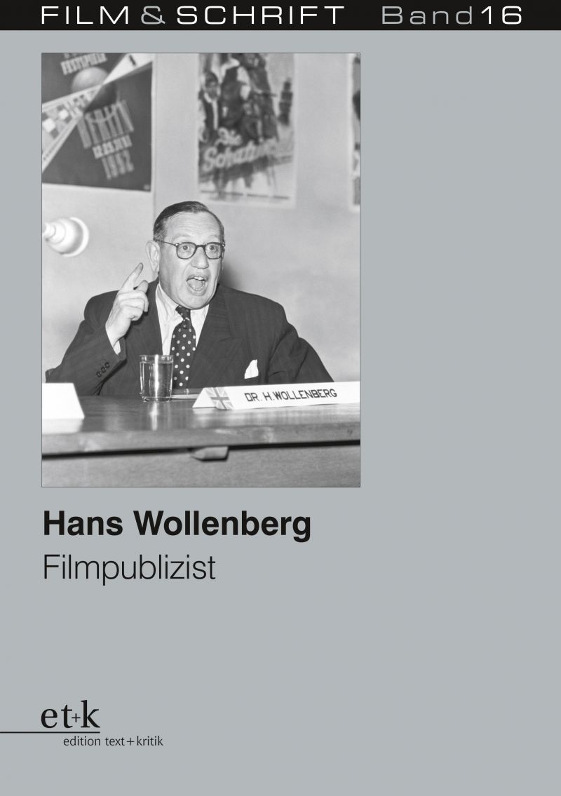Cover des Buches "Hans Wollenberg. Filmpublizist", herausgegeben von Rolf Aurich und Wolfgang Jacobsen