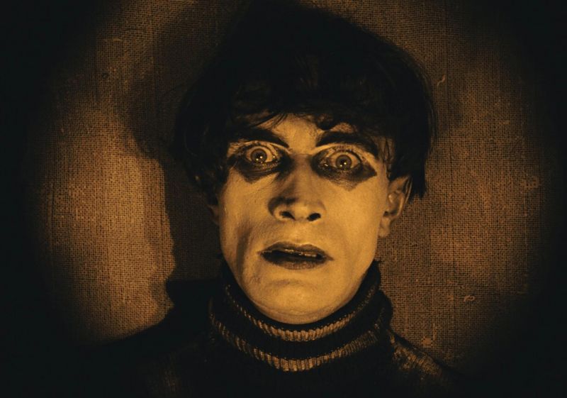 Nahaufnahme von Conrad Veidt als Cesare in ›Das Cabinet des Dr. Caligari‹ 