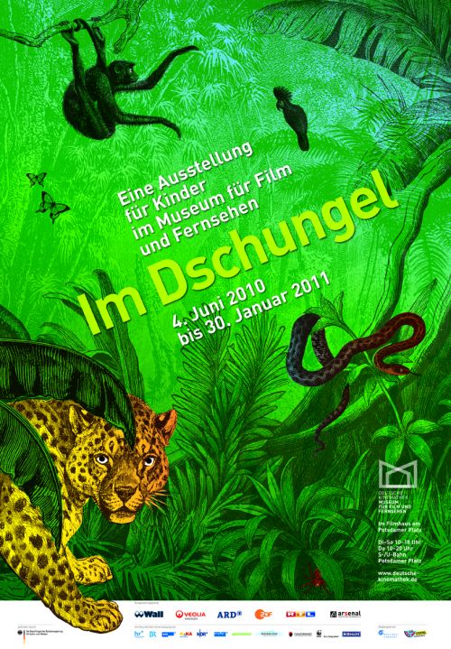 Poster for the exhibition In the Jungle, Deutsche Kinemathek, Berlin