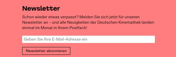 Roter Kasten mit der &Uuml;berschrift Newsletter, ein wei&szlig;es Feld und darunter ein Button auf dem Newsletter abonnieren steht