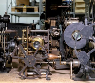 Close-ups of various technical devices.