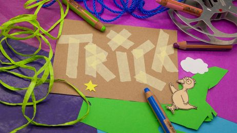 Colorful craft supplies for the animation workshop.